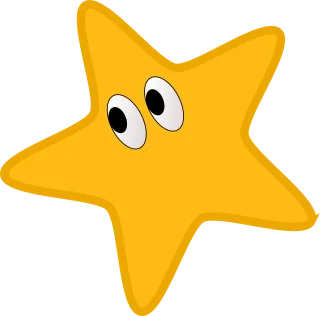 Star Eyes Yellow Stickdatei