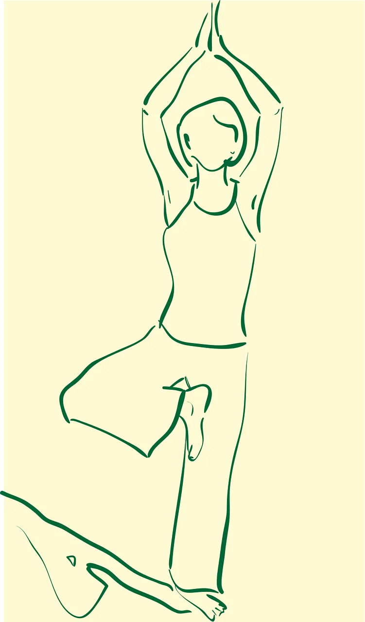 Yoga Tree Pose Stickdatei – Sport