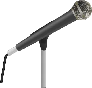 Microphone Microphone stand Karaoke Stickdatei