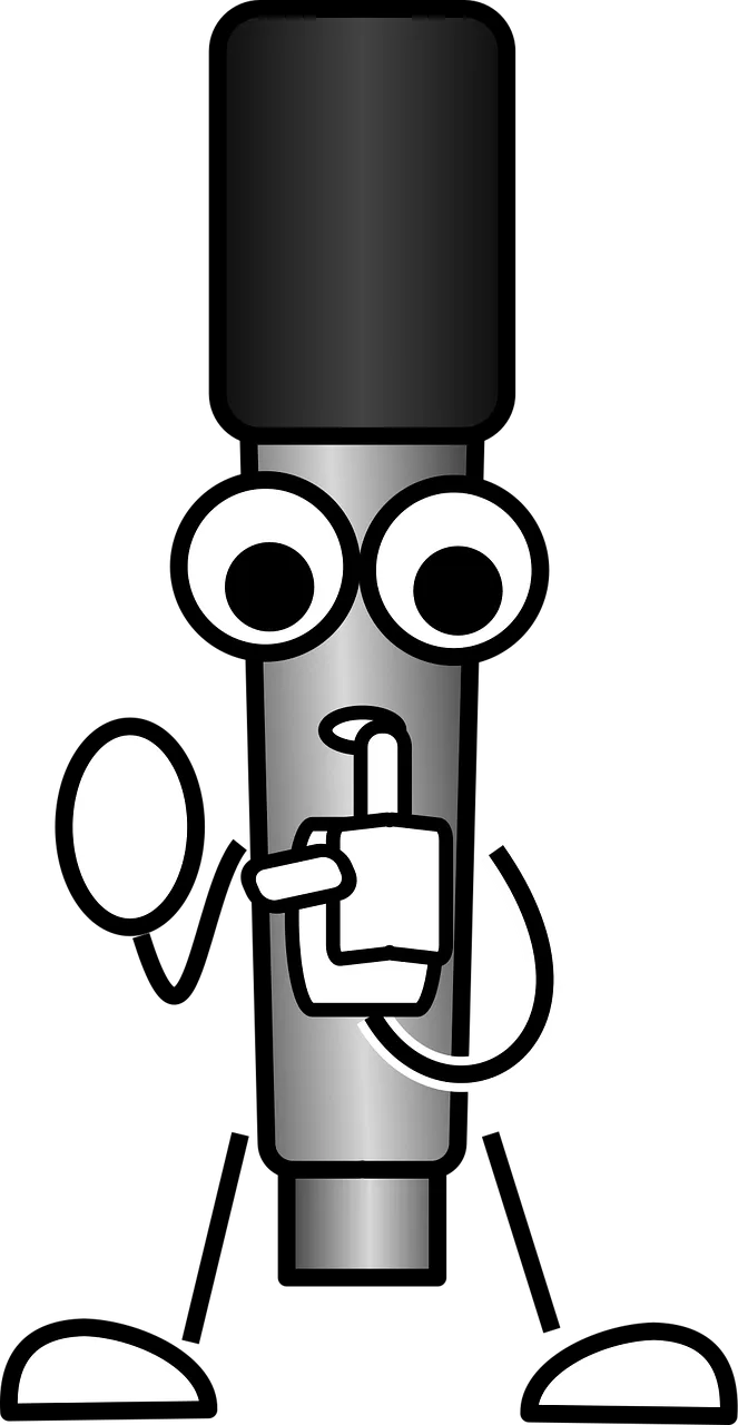 Microphone Sound Comic Stickdatei – Musik