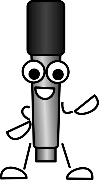 Microphone Sound Comic Stickdatei