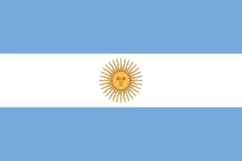 Argentina Flag National flag Stickdatei – Natur
