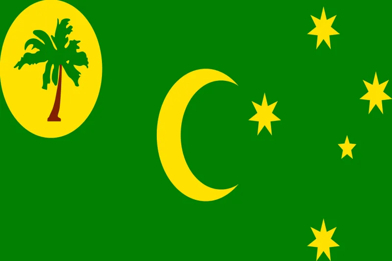 Cocos islands Flag National flag Stickdatei – Natur