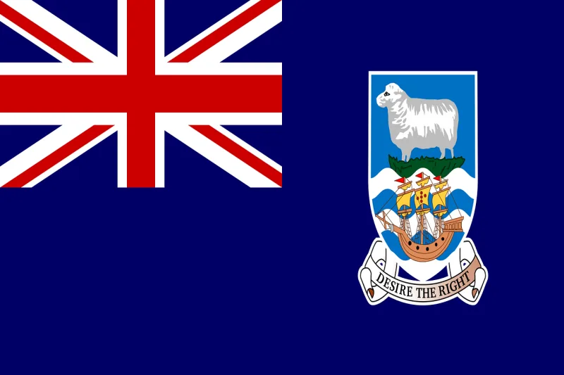 Falkland islands Flag National flag Stickdatei – Fahrzeuge