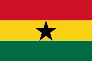 Ghana Flag National flag Stickdatei
