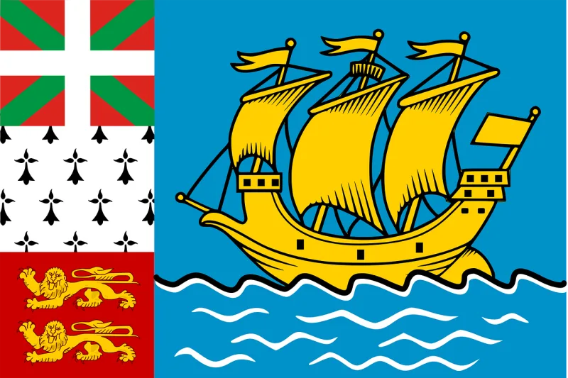 Saint-pierre Miquelon Flag Stickdatei – Fahrzeuge