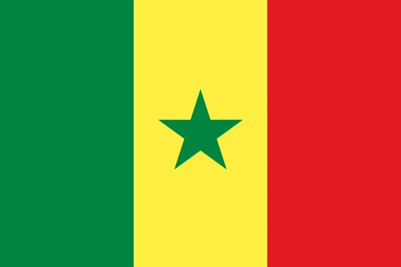 Senegal Flag National flag Stickdatei – Natur