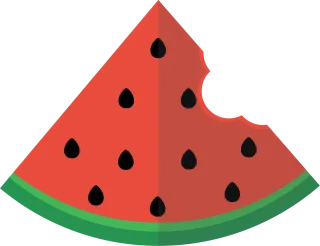 Watermelon Flat Slice Stickdatei