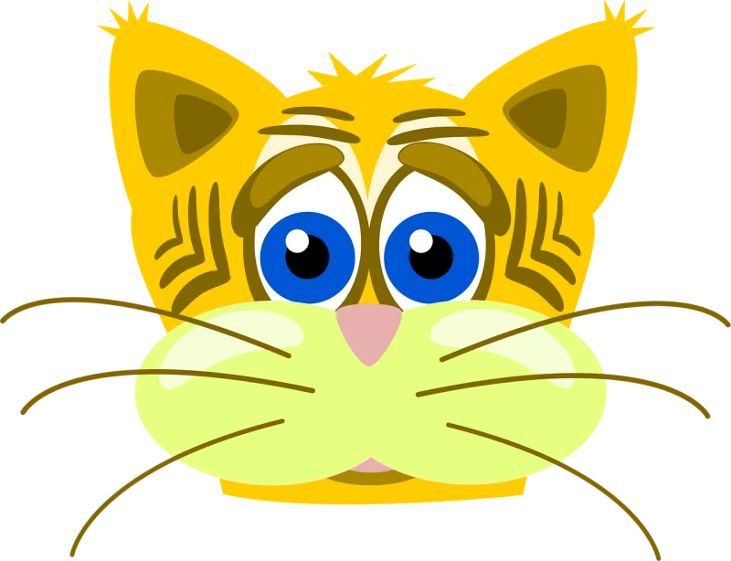 Cat Pet Sad Stickdatei – Tiere