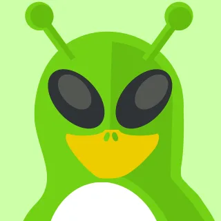 Alien Penguin Nature Stickdatei