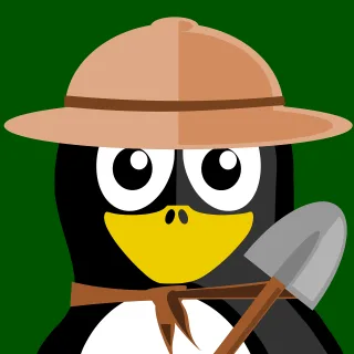 Researcher Tux Inkscape Stickdatei
