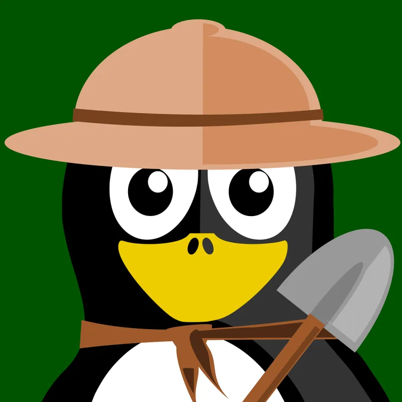 Researcher Tux Inkscape Stickdatei – Tiere
