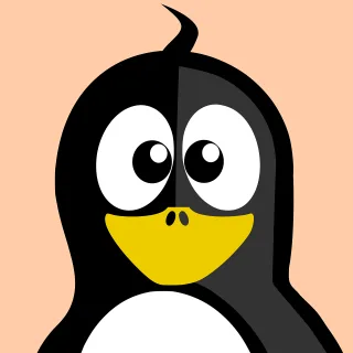 Curl Tux Inkscape Stickdatei