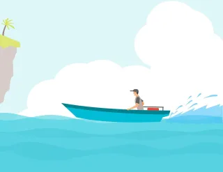 Boat Sea Ocean Stickdatei