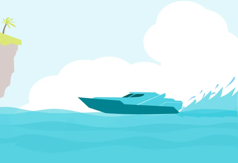 Boat Sea Ocean Stickdatei – Natur
