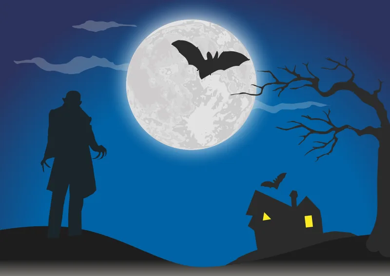 Nosferatu Dracula Moon Stickdatei – Natur