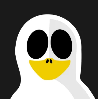Ghost Tux Nature Stickdatei