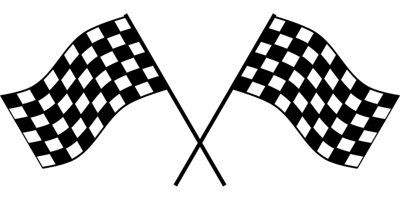 Checker Flag Race Stickdatei – Natur