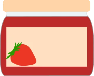 Jam Strawberry jam Jar of jam Stickdatei