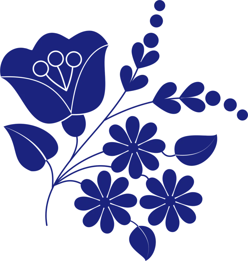 Floral Sample Motif Stickdatei – Blumen
