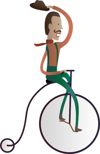 Male Cyclist Cycling Stickdatei