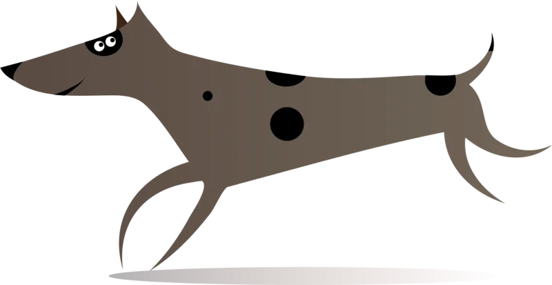 Running dog Doggy Animal Stickdatei – Tiere