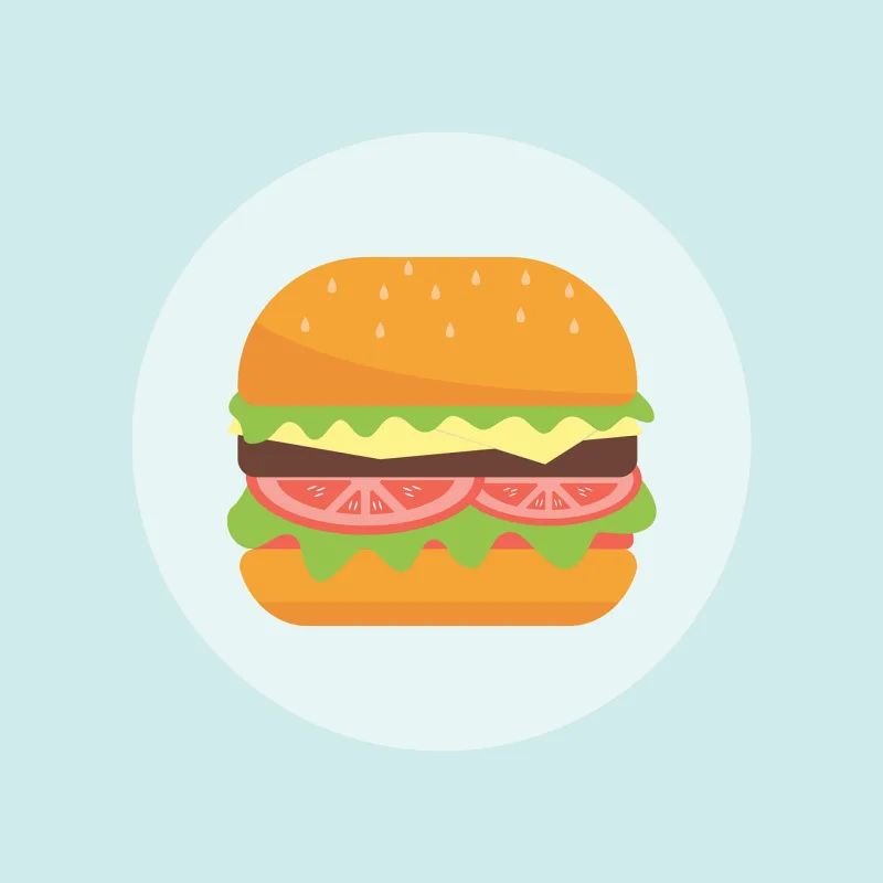 Burger Eat Meal Stickdatei – Essen & Trinken