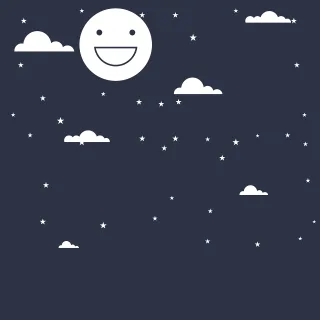 Night Moon Sky Stickdatei