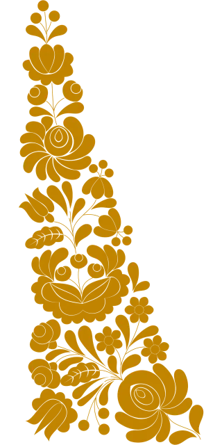 Folk motif Floral Traditional Stickdatei