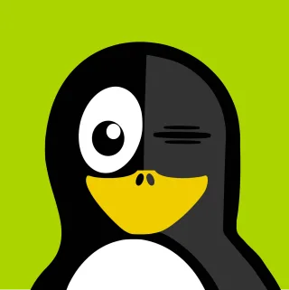 Wink Tux Penguin Stickdatei
