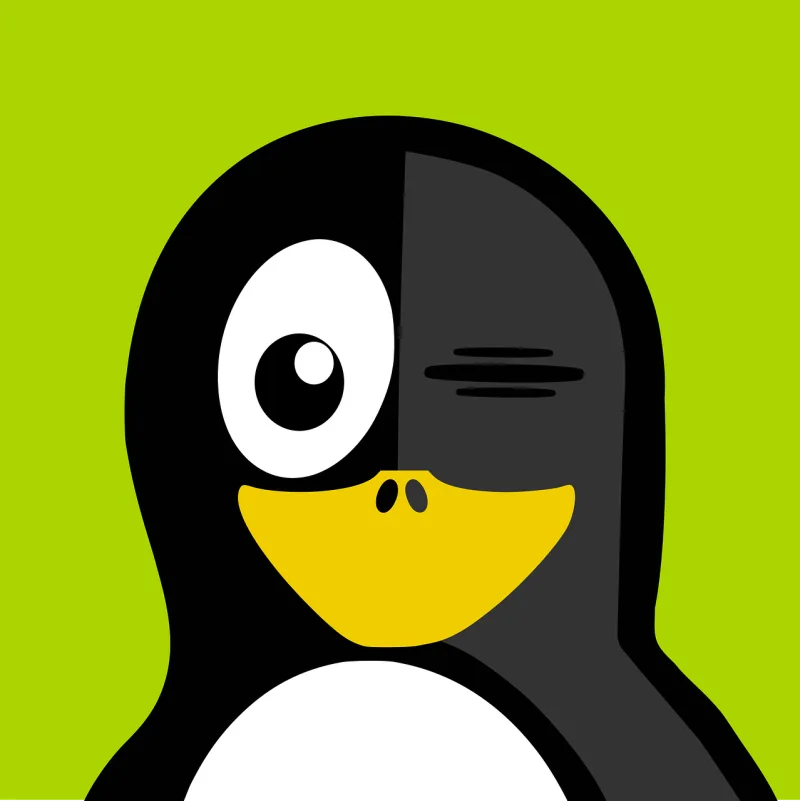 Wink Tux Penguin Stickdatei – Tiere