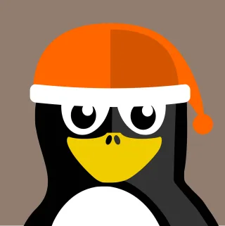 Winter Tux Nature Stickdatei – Weihnachten