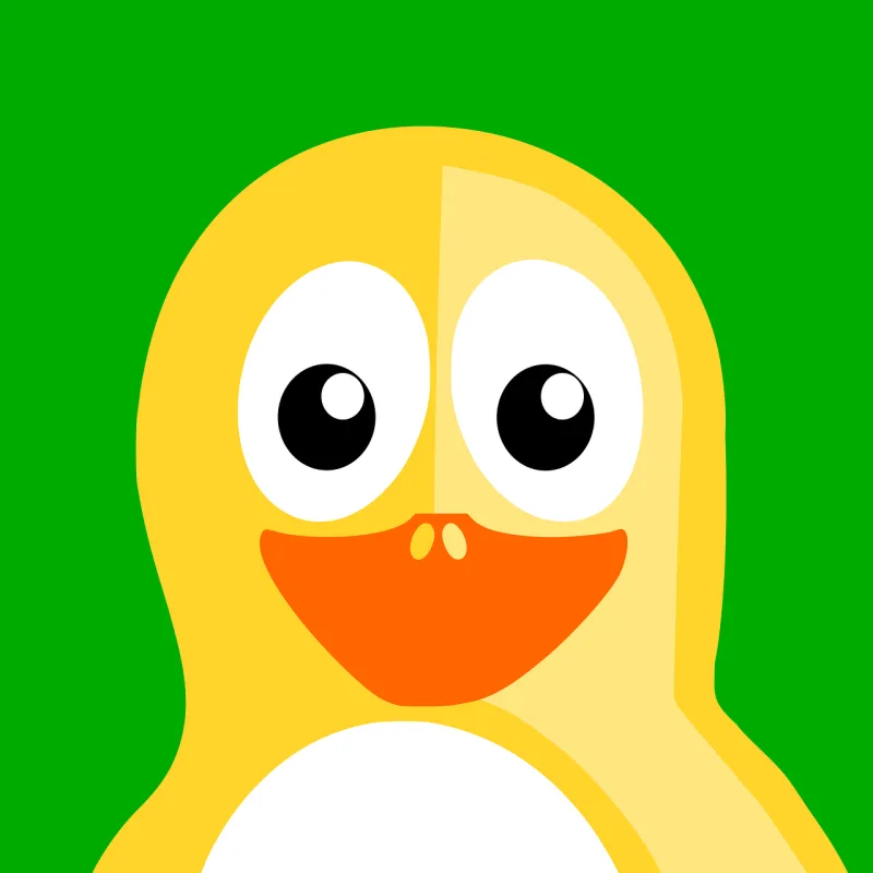 Yellow Penguin Vector Stickdatei – Tiere