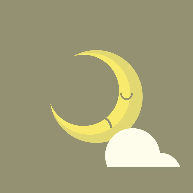 Crescent Moon Night Stickdatei – Natur