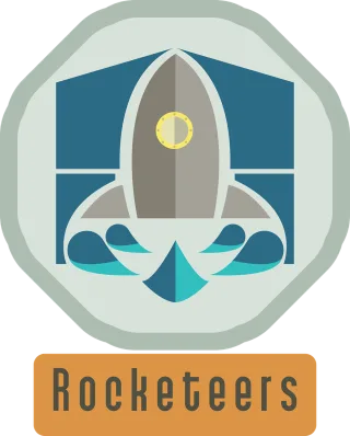 Rocket Logo Water Stickdatei