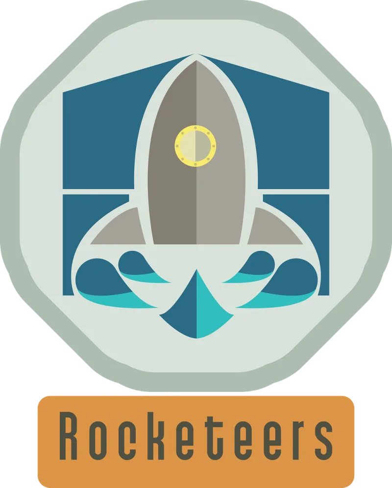 Rocket Logo Water Stickdatei – Kinder