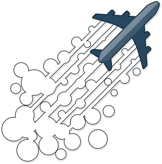 Chemtrail Plane Contrails Stickdatei