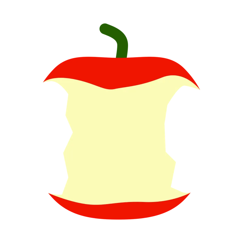 Bitten apple Healthy Meal Stickdatei – Essen & Trinken