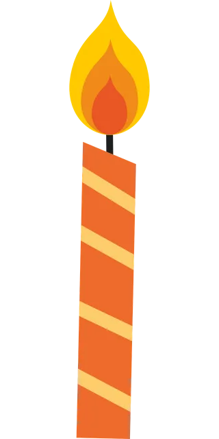 Candle Orange Sky Stickdatei