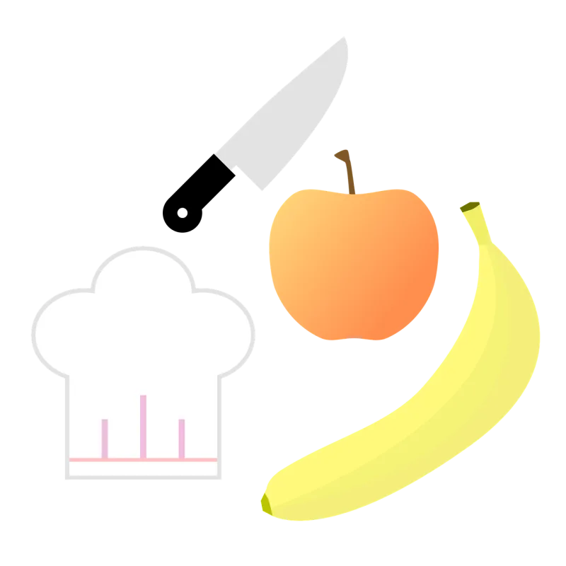 Recipe Banana Knife Stickdatei – Essen & Trinken