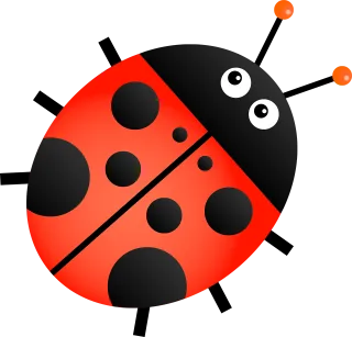 Ladybug Insect Animal Stickdatei