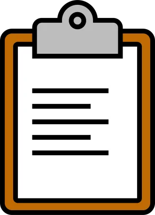 Icon Clipboard Paperclip Stickdatei