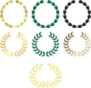 Wreath Laurel Award Stickdatei
