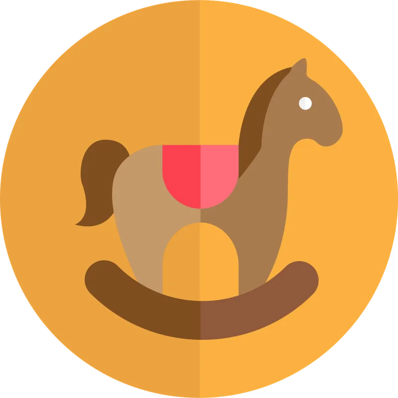 Konik Wooden On the poles Stickdatei – Tiere