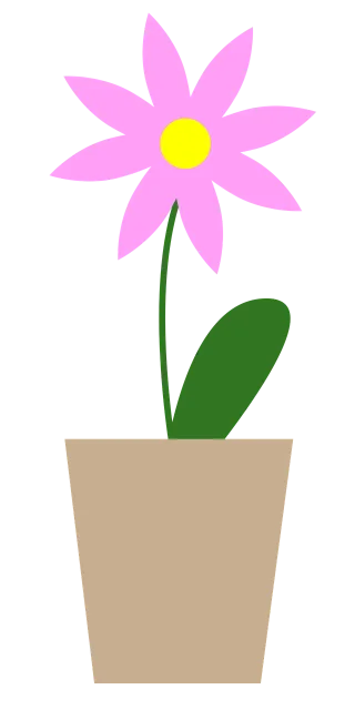 Flower Potted plant Interior fittings Stickdatei