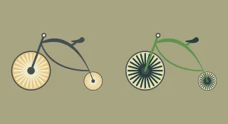 Bike Old Retro Stickdatei – Fahrzeuge