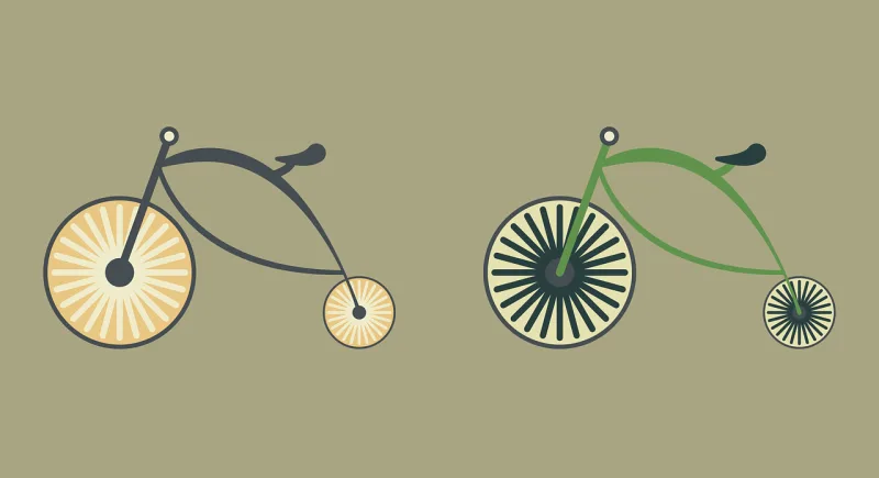 Bike Old Retro Stickdatei – Fahrzeuge