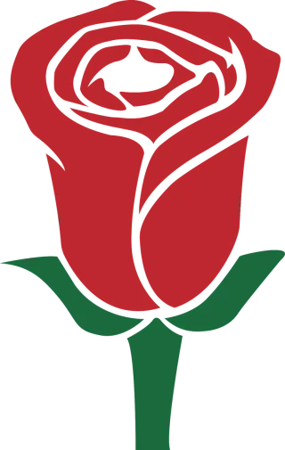 Rose Red Green Stickdatei – Blumen