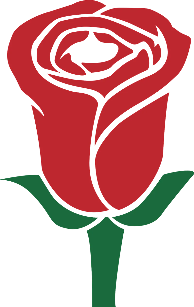 Rose Red Green Stickdatei – Blumen