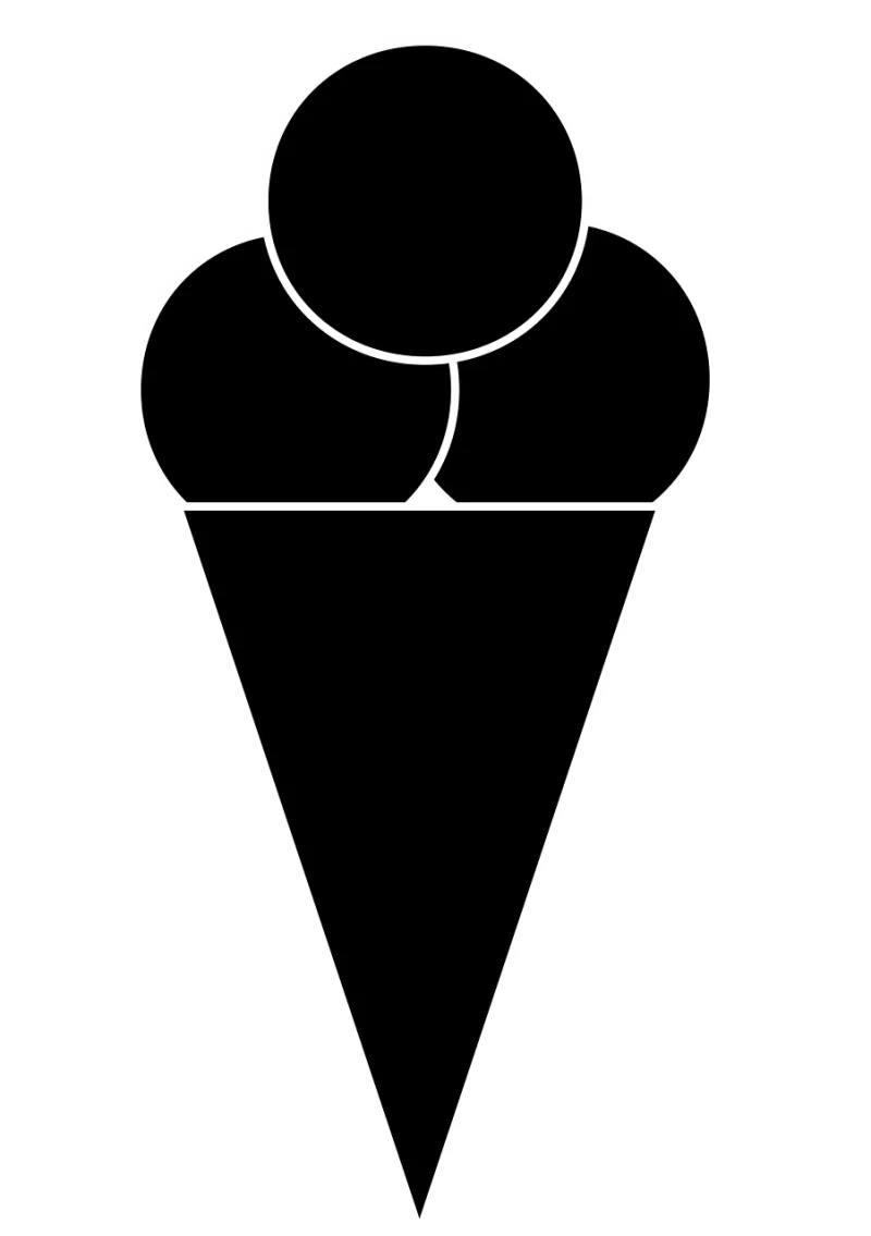Ice cream symbol Ice-cream Symbol Stickdatei – Kinder